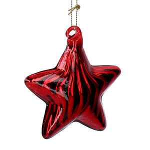 Estrela Vermelha em Vidro