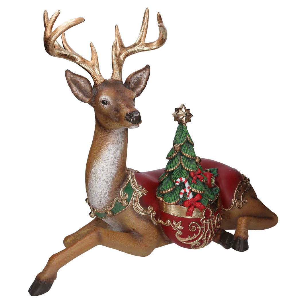 Rena de Natal em Resina