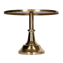 Carregar imagem no visualizador da galeria, Prato c/Pé Dourado em Metal 30cm
