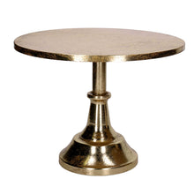 Carregar imagem no visualizador da galeria, Prato c/Pé Dourado em Metal 30cm
