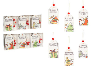 Conjunto de 9 Pendentes em Madeira