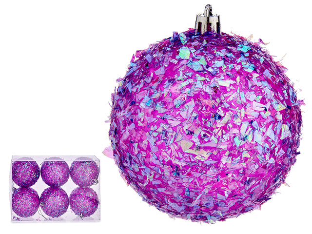 Bola Brilhos Rosa 10cm