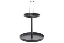 Carregar imagem no visualizador da galeria, Centro de Mesa Dois Andares Preto em Metal c/2 A
