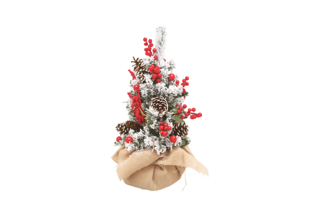 Mini Pinheiro Nevado c/Pinhas 60cm