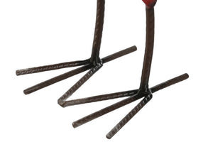 Galo Vermelho em Metal