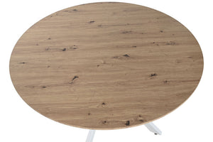 Mesa de Jantar Redonda em MDF e Ferro