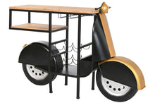 Carregar imagem no visualizador da galeria, Mota Preta e Dourada Garrafeira em Metal e Madeira
