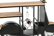 Carregar imagem no visualizador da galeria, Mota Preta e Dourada Garrafeira em Metal e Madeira
