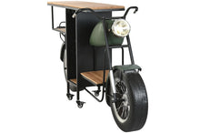 Carregar imagem no visualizador da galeria, Mota Verde Garrafeira em Metal e Madeira
