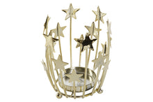 Carregar imagem no visualizador da galeria, Porta Velas Estrelas Douradas em Metal
