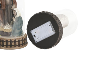 Presépio c/LED em Cúpula de Vidro