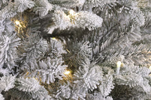 Carregar imagem no visualizador da galeria, Árvore de Natal Nevada com LED 210cm
