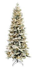 Carregar imagem no visualizador da galeria, Árvore de Natal Nevada com LED 210cm
