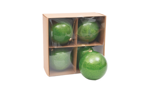 Caixa de 4 Bolas 10cm Verdes