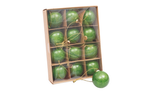 Caixa de 12 Bolas 5cm Verdes