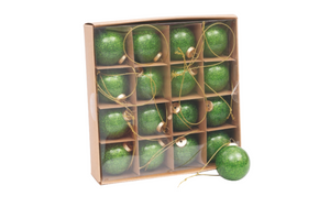 Caixa de 16 Bolas 4cm Verdes