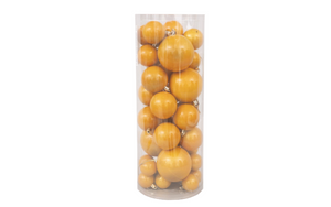 Conjunto de 36 Bolas Ouro