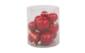 Conjunto de 15 Bolas Vermelhas
