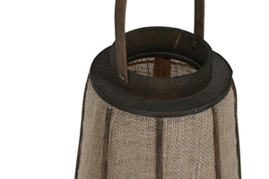 Porta Velas em Rafia e Bambu 81cm