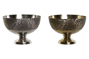 Centro de Mesa Dourado e Prateado em Alumínio