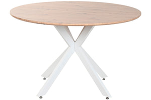 Mesa de Jantar Redonda em MDF e Ferro