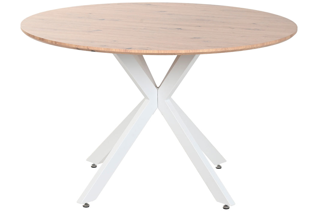 Mesa de Jantar Redonda em MDF e Ferro