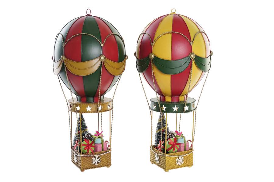 Balão de Ár Quente de Natal em Metal