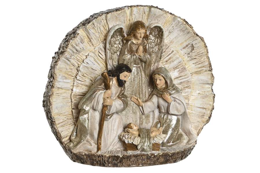 Presépio Dourado em Resina