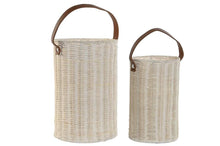 Carregar imagem no visualizador da galeria, Porta Velas em Rattan e Vidro
