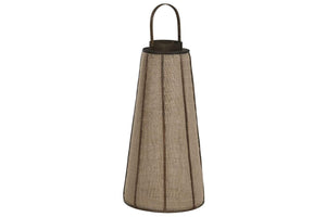 Porta Velas em Rafia e Bambu 81cm