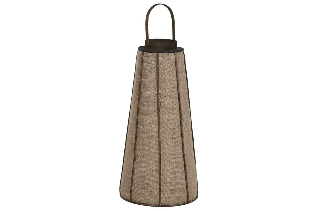 Porta Velas em Rafia e Bambu 81cm