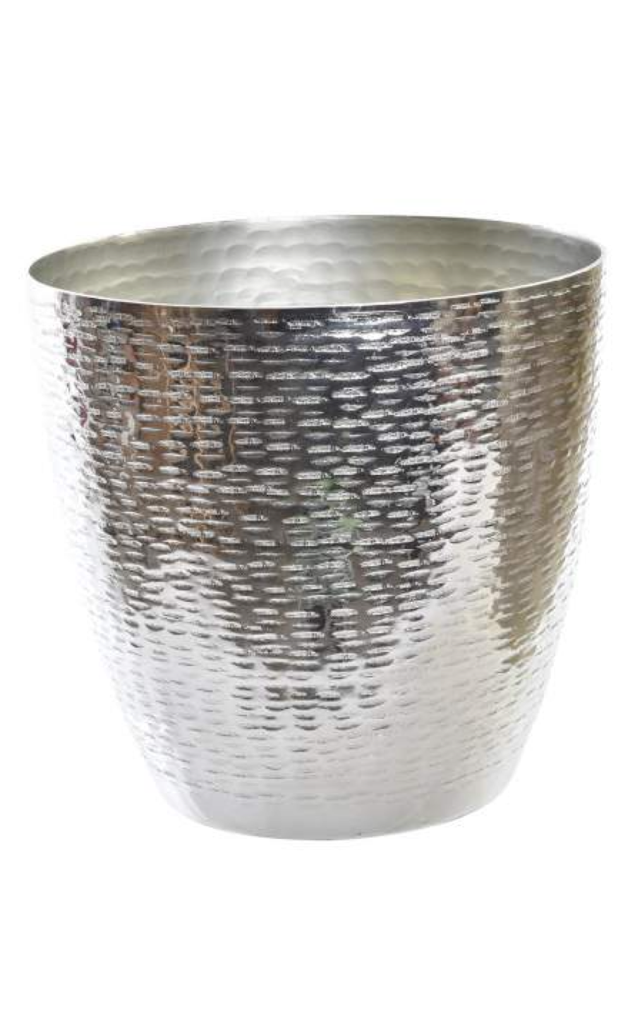 Jarro em Aluminio Prateado e Dourado