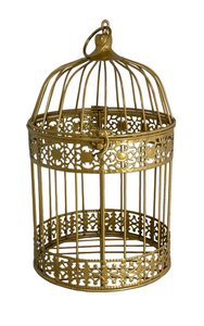 Gaiola Dourada em Metal