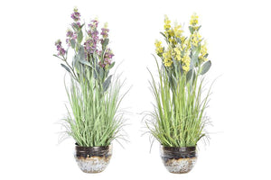 Lavanda Artificial c/Vaso de Porcelana